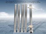 Flagpole, Stainless Steel Flagpole, Anti-Rust V1192-AZ-W-28779
