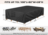Patio Furniture Covers, Furniture Covers Waterproof, Heavy Duty Oxford Patio Table Cover for V1258-DP02-F-567