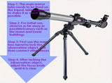 **Entry-Level Quick-Setup Astronomical Telescope Stable Tripod, Four-Step Star and Landscape V1102-HQWYJ001
