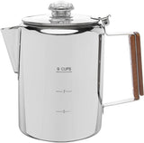 Bozeman Percolator Coffee Pot NO Aluminum or Plastic V1258-DP02-F-945