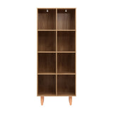 Artiss Bookshelf Bookcase 4 Tiers LEOR Walnut FURNI-Q-BSHELF-05-WD