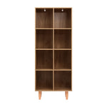 Artiss Bookshelf Bookcase 4 Tiers LEOR Walnut FURNI-Q-BSHELF-05-WD