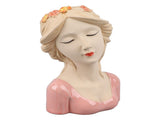 Modern Ceramic Face Vases Decorative Modern Style Shy Girl Flower Lady Head Vase for Unisex Plants V1294-YM0706-3115230067213
