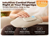 Smart Heated Hand Massager Glove with Air Compression for Home Office Relaxation, Relieves Hand V1341-ZY-4UNFP4UT-BEIGE