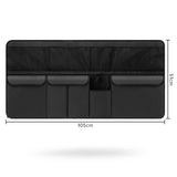 Black Car Trunk Storage Bag - Large Capacity Oxford Cloth Multi-Purpose Hanging Organizer with Mesh V888-ELOSUNG17189