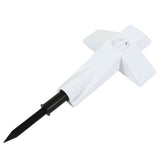 Solar Powered LED Cross Lights Graveside Memorial Headstone Stake Garden Grave Marker for Grave V1294-YM0703-3119230073811