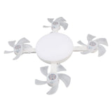 Ceiling Fan Light E26 E27 Socket Remote Control 3 Speeds Fan with 3 Colors Lamp for Bedroom Living V1294-YM0901-3119250025711
