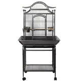 YES4PETS Large Bird Budgie Cage Parrot Aviary Carrier With Stand & Wheel V278-B023