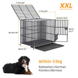 Heavy Duty Dog Cage with Lock & Bottom Tray XXL V767-XPET686-XXL-G2