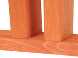 Decorative Garden Fence Base Wood Pedestal Stand Orange 1Set V1369-AZ3-W-18121