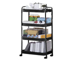 3 Tier Utility Rolling Cart with Caster Wheels Movable Multifunctional Storage Cart for Kitchen V1294-YM0901-3117240235114