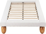 Artiss Queen Bed Frame and 2 Chest of Drawers Set, Boucle Upholstery Platform Bed BFRAME-G-DUNE-CDR-03-4DX2