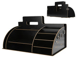 Wood Desktop Organizer Innovative Cosmetics Stationery Storage Rack for Home OfficeBlack V1294-YM0721-3117210041011