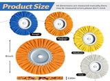 8 Inch Airway Buffing Wheels Aluminum Wheel Polishing Kit in Diameter 5/8 Arbor Hole, Compound and V1259-DP01-A-1190