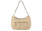 Pierre Cardin Womens Italian Leather Bag Perforated Cross Body Travel - Latte V563-PC-3343-LATTE