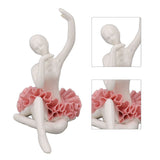 Dancing Ballerina Girl Figurine Ceramic Ballet Girl Figure Ballet Dancer Statue Sculpture Desk V1294-YM0706-3115230068711