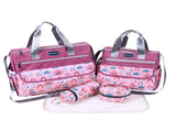 Newborn Diaper Bag Set with Changing Pad 4-Piece Baby Organizer, Large Capacity Mom Backpack, V1107-CS-MMBSJTH