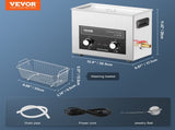 6L Ultrasonic Cleaner with Heater Timer & Basket, Professional Digital Sonic Cavitation Machine, V952-XNKZCSBQXJ6LXGH6VV3