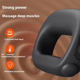 Portable Heated Fascia Ring Massager with 5-Speed Vibration & USB-C Charging Deep Tissue Muscle V1107-CS-ZDAMQ1