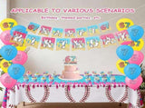 6 7 Birthday Party Decoration Set Reusable 6 7 Happy Birthday Decor Supplies with Balloon Banner V1366-AZ2-W-14917
