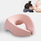 PINK Soft O-shaped/U-shaped Face Pillow for Beauty Salons/Spa Massage, Ergonomic Face Pillow, V1106-OXZT001