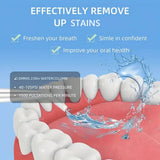Wireless electric water toothbrush set, equipped with 4 nozzle heads - 360&deg rotatable nozzles, USB V1105-YAQJY-001