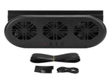 Solar Powered Car Exhaust Fan 5000RPM Air Circulation Vehicle Cooling Vent Fan with USB Interface V1294-YM0901-3113240150911