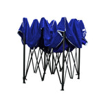 Instahut Gazebo Pop Up Marquee 3x3 Folding Tent Outdoor Camping 500D Oxford Blue GAZEBO-T-3X3-F-BU