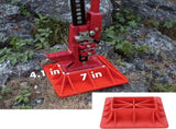 11.5" x 11.5" Off-Road Hi-Lift Jack Base and Stabilizer - Keep Jacks from Sinking with Heavy-Duty V1258-DP02-C-913