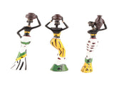 African Sculpture Women Figure Resin Statue Home Figurines Dolls Ornaments for Desktop Decoration V1294-YM0721-10101959