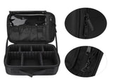 Travel makeup box, makeup train box storage, portable artist storage makeup bag with adjustable V1366-AZ2-W-07114