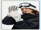 Windproof Water-Repellent Fleece-Lined Self-Heating Gloves Pink V1221-WINDPROOF-WATER-REPELLENT-FLEECE-LINED-SELF-HEATING-GLOVES-PINK