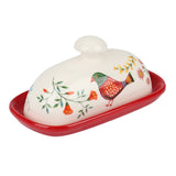 Food Container Butter Plate with Lid Kitchen Tableware Cheese Dish Ceramic Butter Box wi V1369-AZ3-W-15365