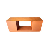 TV Cabinet MDF Brown Colour Two Sideboards Open Space V43-TVC-TOBY