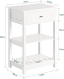 Bedside Table with Drawer Shelves V178-65085