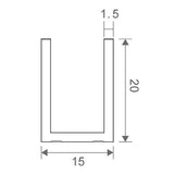 100cm Wall to Wall Frameless Shower Screen Chrome Wall Channel with SS Hinges for Contemporary V63-939071