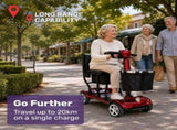 EQUIPMED ComfortCruise Large Mobility Scooter, 15km/h Top Speed, Up to 45km Range, Strong Climbing, V219-HMBMSCEQ1RDB