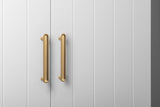 STOCKHOLM UNIVERSAL STORAGE CUPBOARD - VJ PANEL - DECO GOLD HANDLE V164-ECS1VBDG