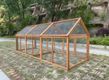 YES4PETS 350 CM XXL Chicken Coop Rabbit Hutch Ferret Cage Hen Chook Cat Kitten House With Run V278-CAGE32-W-PET-250-RUN