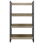 Artiss Bookshelf 4 Tiers - NOE Black and Oak MET-DESK-574B-BK-OA