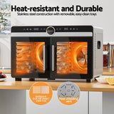 Devanti 16 Trays Food Dehydrator Dual-Zone Stainless Steel FD-E-601A-16T-SS