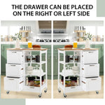 Kitchen Island on Wheels with Storage V178-68184