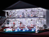 Solar String Lights Outdoor, 2 Pack LED Solar Outdoor Lights Solar Fairy Lights with 8 Lighting V1107-124-87116-WHT3