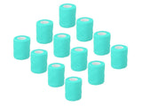 12Pcs Bandage Wrap Natural Latex Elastic Self Adhesive Wrap for Cows Dogs Horses 10cm Cyan V1294-YM0523-3111220104714