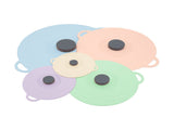 Multicolor Two-Set Five-Piece Silicone Fresh-Keeping Lids - Heat-Resistant, Anti-Spill, and V888-ELOSUNG28462