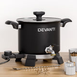 Devanti 5L Wax Melter Candle Making 1200W Melting Pot Furnace Quick Pour Spout Soy Soap WAX-06-5L