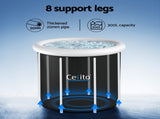 Weisshorn Portable Ice Bath Tub 80X80CM Inflatable Folding Bathtub Spa Massage ICE-TUB-80X80-BK