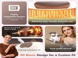 4D neck massager, shoulder massager with heating, a cordless and portable massager that simulates V1188-MS-313-0243