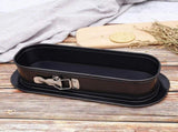 31.5 cm Long Oval Springform Pan, Non-Stick Spring Baking Pan Cheesecake Pan with Removable Bottom, V1369-AZ3-W-04298