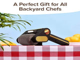 Brown Electric Bristle-Free Grill Cleaner with Spinning Roller - 304 Stainless Steel Mesh BBQ V888-ELOSUNG56728